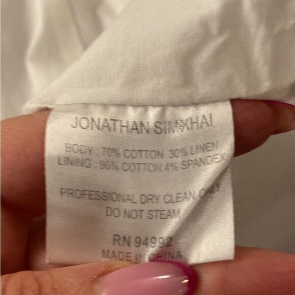 Jonathan Simkhai Puff Sleeve mini Dress, US4 - Picture 11 of 11